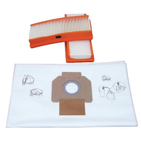 Nilfisk 900139 Cartridge Filter, 4 1/4 in H, Paper