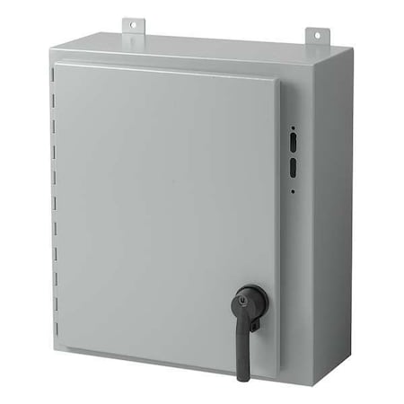 Nvent Hoffman A36SA3210LPPL Keyed Handle Electrical Enclosures, 36 in H, 10 in D, 31.38 in W, 12, 13, Steel