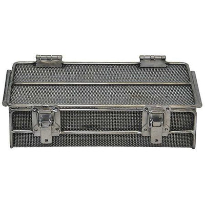 Marlin Steel Wire Products 00-01062001-38 Rectangular Parts Washing Basket, #12 Mesh Size, Stainless Steel, Silver