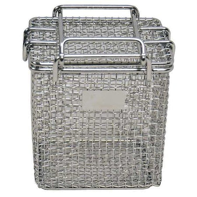 Marlin Steel Wire Products 00-00278001-31 Rectangular Parts Washing Basket, #6 Mesh Size, Stainless Steel, Silver