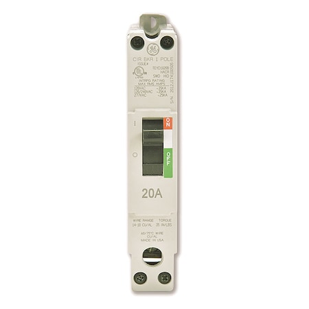Ge TEYD1015B Molded Case Circuit Breaker, TEYD Series, 15A, 1 Pole, 277/480V AC, 25kA at 277/480V AC