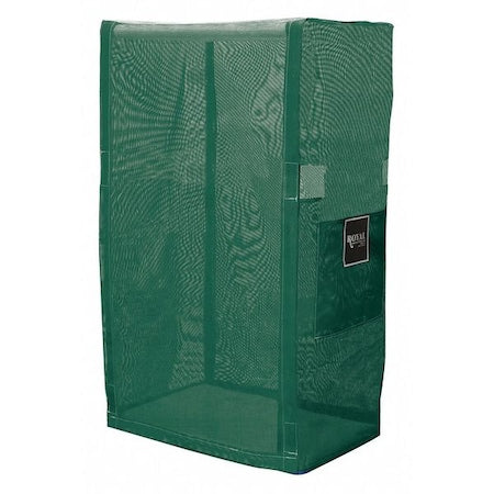Royal Basket Trucks G32-EEX-L2N PVC Cart Cover, 32 In. 2 Shelf, Green Mesh
