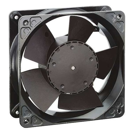 EBM-Papst 4184NXHU Axial Fan, Square, 24V DC, 1 Phase, Cast Aluminum, 4 11/16 in W.
