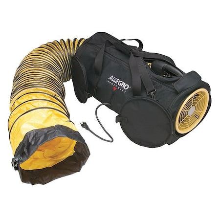 Allegro Industries 9535-08L Confined Space Blower, Black/Yellow, 15