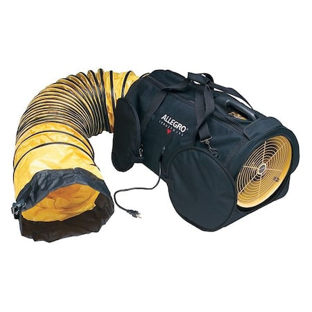 Allegro Industries 9535-12L Confined Space Blower, Black/Yellow, 16