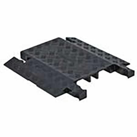 Guard DOG GD3-DO-B Cable Protector, 1-7/8 in H, 1-1/2 ft L, 19-3/4 in W, 1 Channel, Polyurethane, Black
