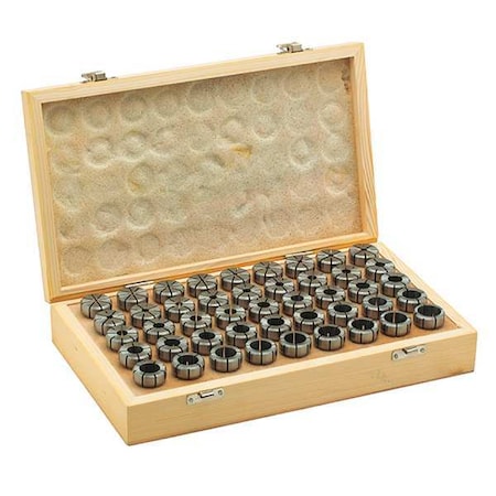 Parlec 100PG-S041 Standard Collet Set, 3/8 in. to 1 in.