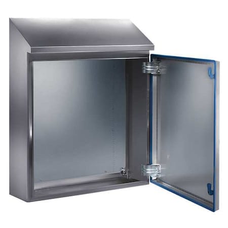 Rittal 1308600 1/4 Turn Latch Electrical Enclosures, 26 in H, 8 in D, 15 in W, 1, 12, 13, 3, 3X, 4, 4X