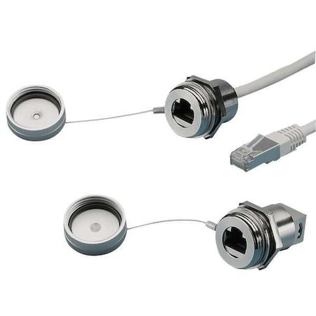 Rittal 2482730 RJ45 Interface Port, Port Accessory, Brass