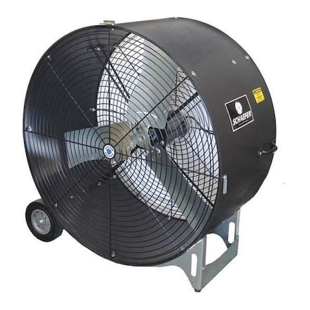 Schaefer VKM36-B-O Standard Duty Air Circulator, Floor Mount, 36 in Blade Dia, 115/230V, 11,700 cfm, Non-Oscillating