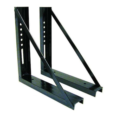Buyers Products 1701015 24x24 Inch Welded Black Structural Steel Mounting Brackets
