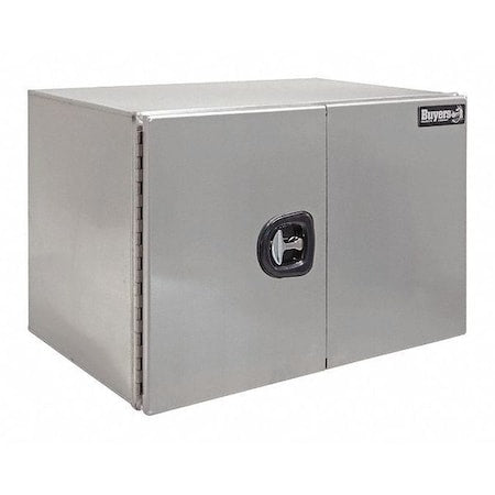 Buyers Products 1705440 48x24x24 Pro Series Aluminum Underbody Truck Box - Double Barn Door, 3-Point Compression Latch