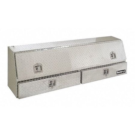 Buyers Products 1705641 21x13x72 Inch Diamond Tread Aluminum Pick-Up Truck Contractor With Lower Drawers Topsider Series