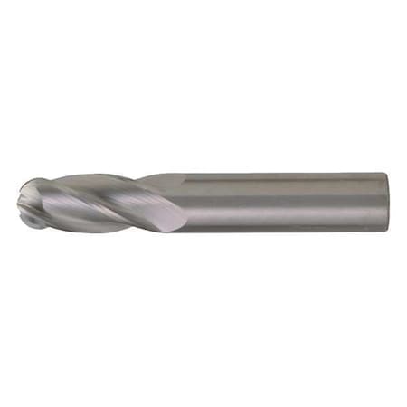 Cleveland C63569 4-Flute Ball Nose Single End GP End Mill CTD CEM-SE-4B Bright Carbide Ball Nose 4Flute 5/8x5/8x3x6