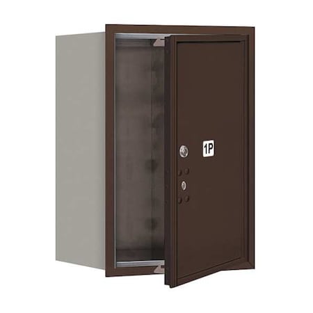 Salsbury Industries 3706S-1PZFU Mailbox, Bronze, Powder Coated, 1 Doors, Recessed, USPS