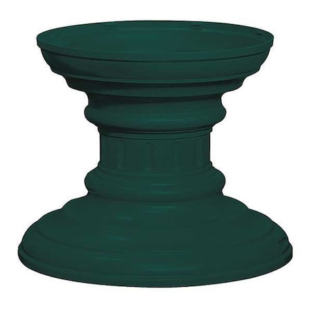 Salsbury Industries 3386GRN Pedestal, Green, Powder Coated, In Ground, Decorative