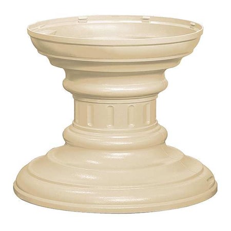 Salsbury Industries 3386SAN Pedestal, Beige, Powder Coated, In Ground, Decorative
