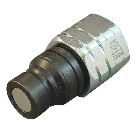 Hansen 25FFP100 Hydraulic Quick Connect Hose Coupling, Steel Body, Push-to-Connect Lock, 1
