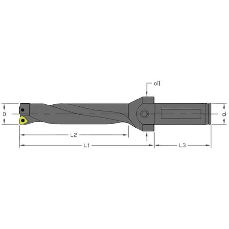 Ultra-DEX USA 926-000-051 Indexable Drill, UD-0906-4D-075