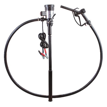 DAYTON 33NT05 Electric Fuel and Oil Pump, 12V DC, 9.25 gpm Max. Flow Rate, 7/16 HP, POM, 3/4 in Inlet