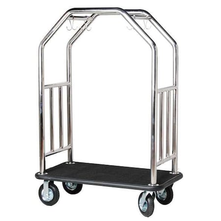 Hospitality 1 Source ESSSBB-8 Bellman Cart, Steel, 48 in L x 27 in W