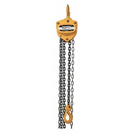 Harrington CB015-10 Manual Chain Hoist, 10 ft.Lift