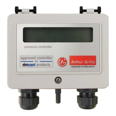 EBM-Papst 700-00-1061 Digital Differential Pressure Gauge with Transducer, 5 mm Smooth Barb, Bottom Location