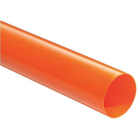 Vinylguard 30-VG-1500O-G3 Heat Shrink Tube, Thin Wall, 2:1 I.D. Shrink Ratio, 1.5 in I.D. Before Shrinking, Orange, 100 ft