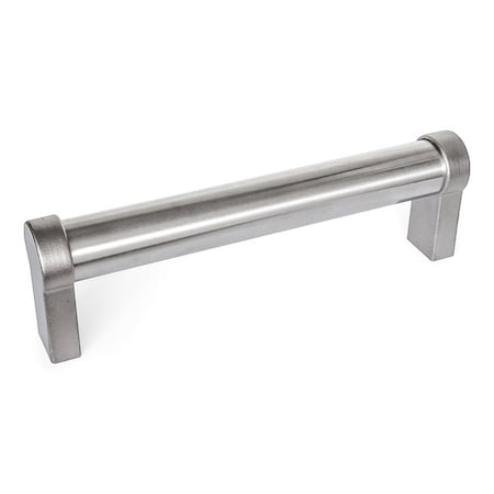J.W. Winco 333.7-28-500 Pull Handle, Silver, Stainless Steel