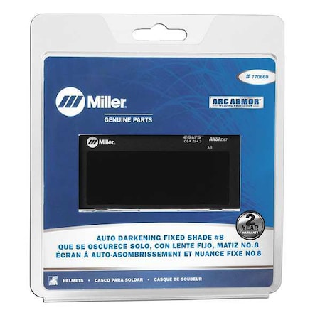 Miller Electric 770660 ArcArmor (R) Auto Darkening Fixed Share 8