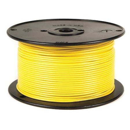 Grote 87-5511 Primary Wire, GPT, 12 AWG, 1C C, Yellow, PVC, Stranded, 60V, 500 ft.