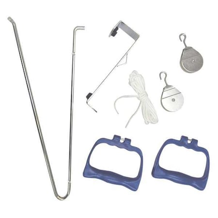 DMI 660-2030-0000 Door Pulley Exercise Set, 6.2 in H, Blue