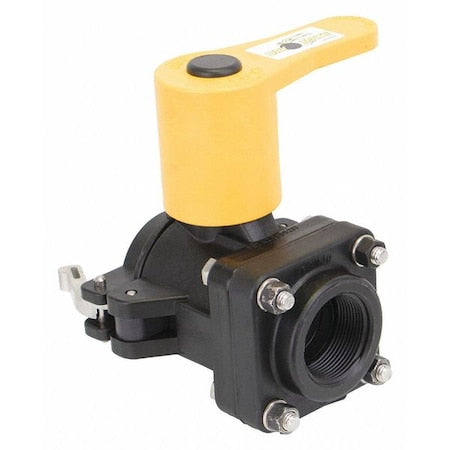 Banjo DM150A Manual 2-Way Ball Valve, NPT, Polypro
