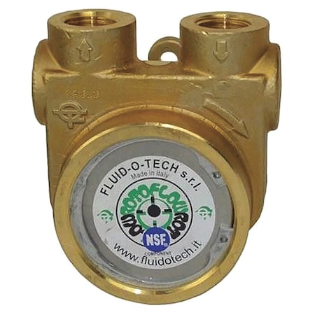 Fluid-O-Tech PB0301TNANN0000 Rotary Vane Pump, 3/8