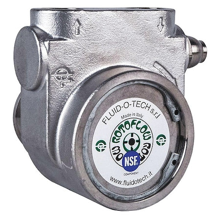 Fluid-O-Tech PO0301BNCNN0000 Rotary Vane Pump, Stainless Steel, 1.6 gpm