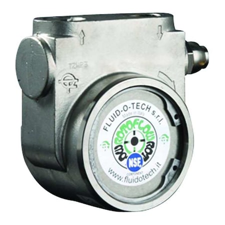 Fluid-O-Tech PO0601BNENN0000 Rotary Vane Pump, Stainless Steel, 3.1 gpm
