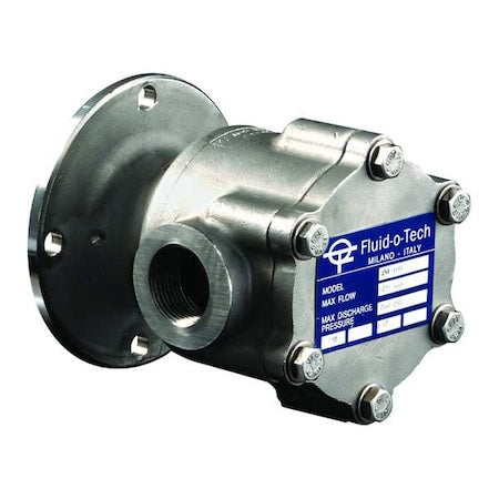 Fluid-O-Tech LO2000CN0NV0000 Rotary Vane Pump, 1