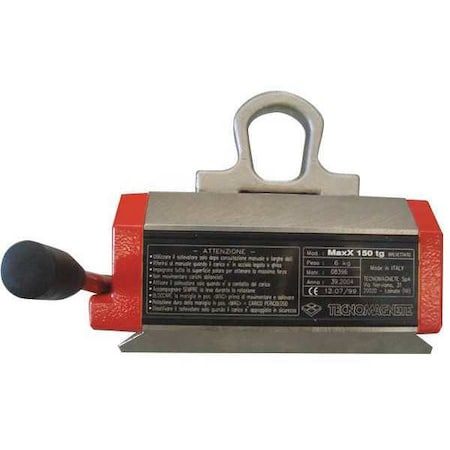 Tecnomagnete MAXX TG 150 Lifting Magnet, 330 lb. Cap, 7-1/2 in. L