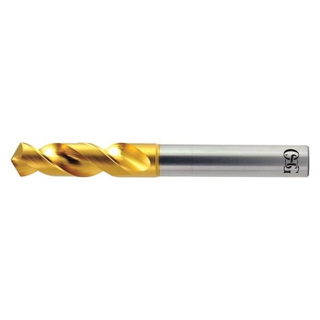 OSG 61673 Screw Machine Drill Bit, 17.30 mm Size, 120 Degrees Point Angle, High Speed Steel, TiN Finish