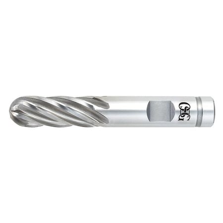 OSG 6444100 Ball End Mill, Single End, 7/8