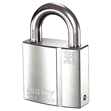 Abloy PL340/25B-KD Brass Keyed Padlock, Different, 2-15/64