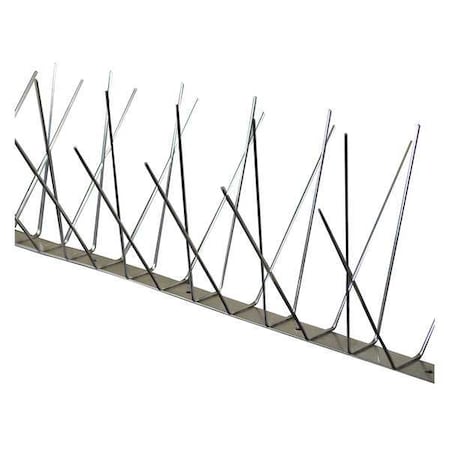 Bird Barrier BP-S4100 Bird Repellent Spikes, Dura-Spike, 102 ft., Color: Silver