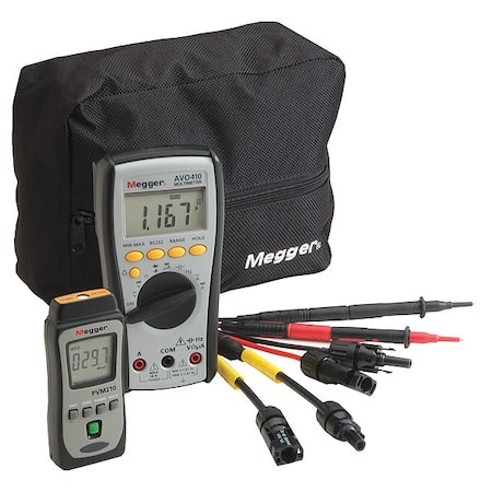 Megger PVK320 Photovoltaic Kit, 1999 W/m2, DMM Meter