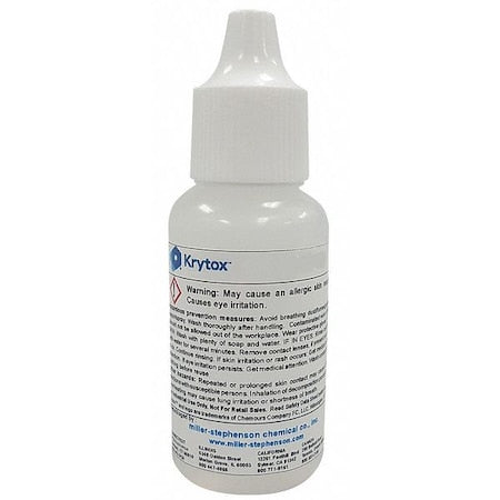 Krytox LEB143AD Lubricant, 8 oz, Bottle, PFPE Base, 600 Degrees F Max Op Temp, Colorless, 143AD Series