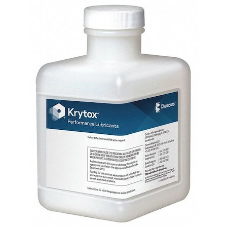 Krytox LGGPL104 High-Performance Lubricant, 1 kg, Pail, PFPE Base, 355 Degrees F Max Op Temp, Colorless, GPL104 Series