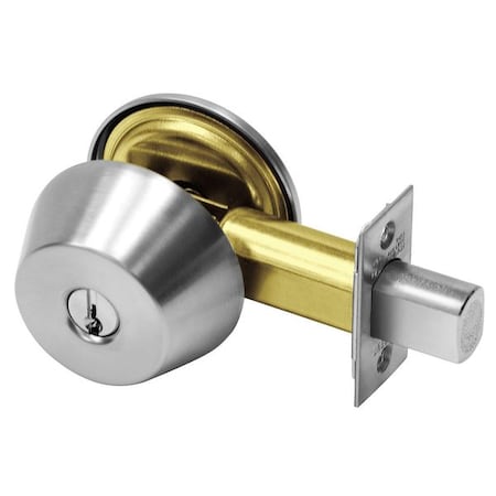 Sargent 485 26D Deadbolt w/Thumbturn, Satin Chrome