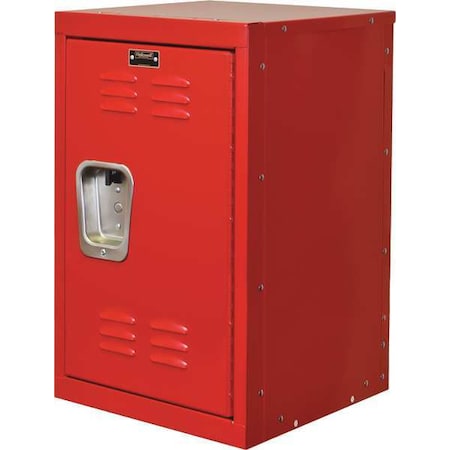 Hallowell HKL1515(24)-1RR Wardrobe Locker, 15 in W, 15 in D, 24 in H, (1) Tier, (1) Wide, Red