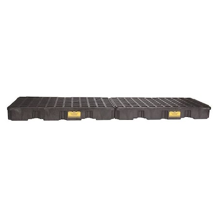 Eagle MFG 1647B Spill Deck, 60 gal Spill Capacity, 4 Drums, 10,000 lb Load Capacity, Polyethylene