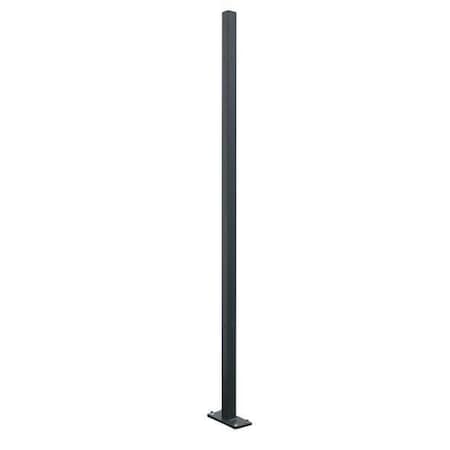 Wirecrafters RP8 Run Post, 2In x 8 ft 5-1/4In, Powder Coated