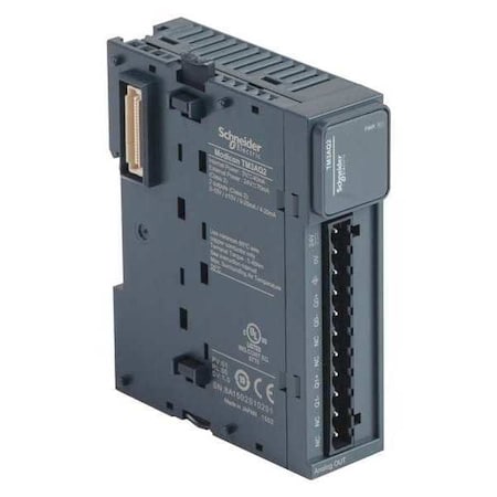 Schneider Electric TM3AQ2 Ext Module, 0 inputs, 2 outputs, Term Block